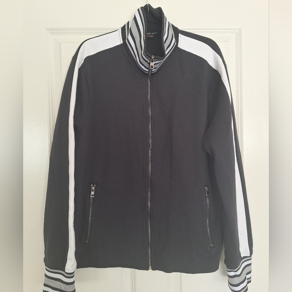 Michael Kors Black and White Jacket Sweatshirts Size XXL